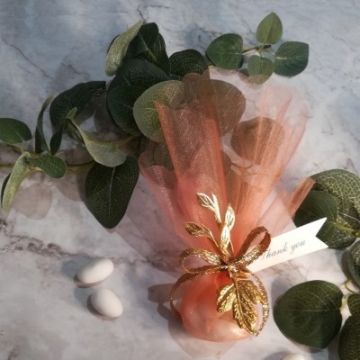 Ciondolo foglia dorata